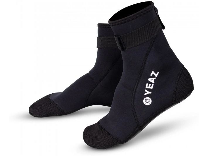 YEAZ Neosock High Pro Neoprene Socks Schwarz, 36-37 Neoprensocken zum Wärmeausgleich bei Wassersportaktivitäten
