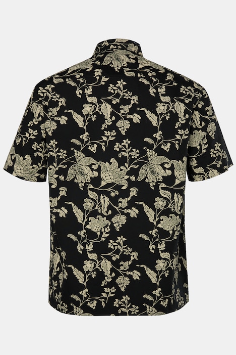 Hemd, Halbarm, Alloverprint, Kentkragen, Cuba-Fit, bis 8 XL