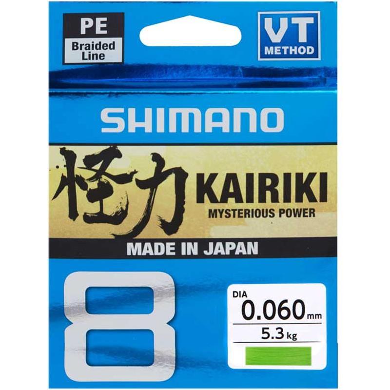 Tresse Shimano Kairiki Sx8 Vert - 300M