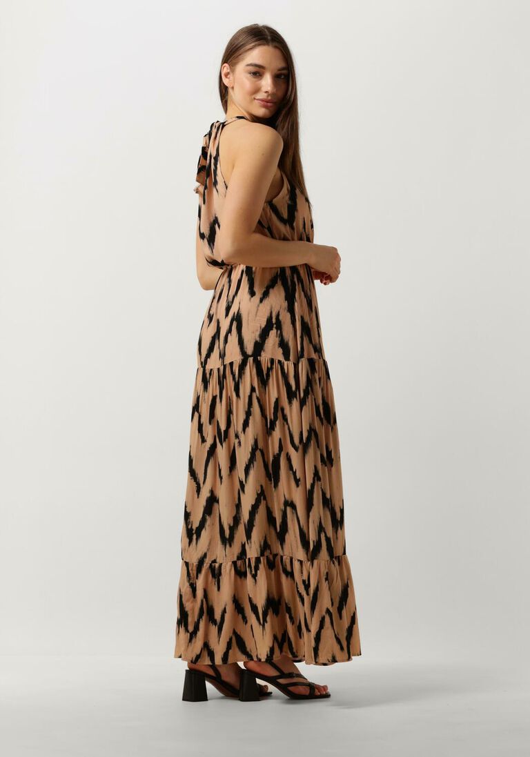 AAIKO beige aaiko maxi jurk charissa vis 528