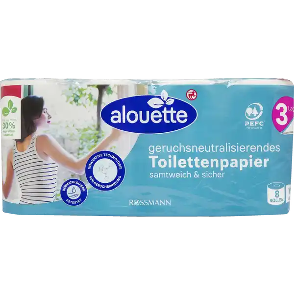 Toilettenpapier geruchsneutralisierend