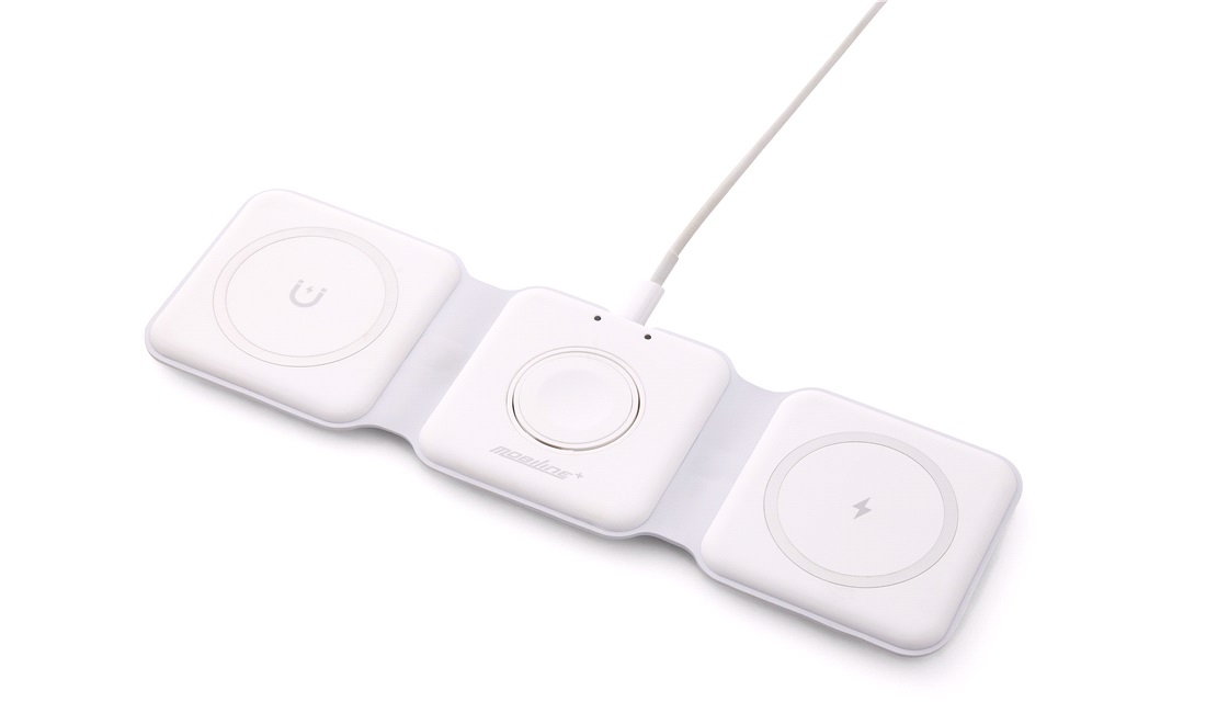 Foldbar 3i1 trådløs oplader