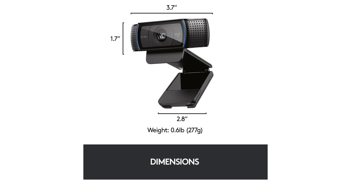 LogitechHD Pro Webcam C920  (Zwart)