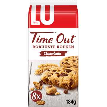 LU Time Out Robuuste Koekjes Chocolade 8 Stuks 184g