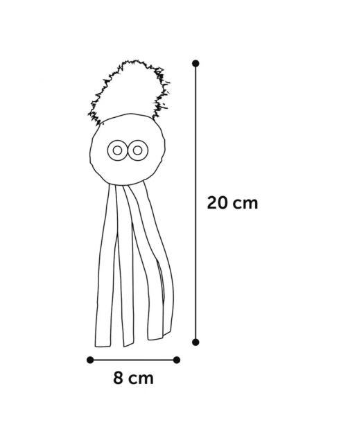 Flamingo Vinta Gezicht + Veer - Kattenspeelgoed - Beige