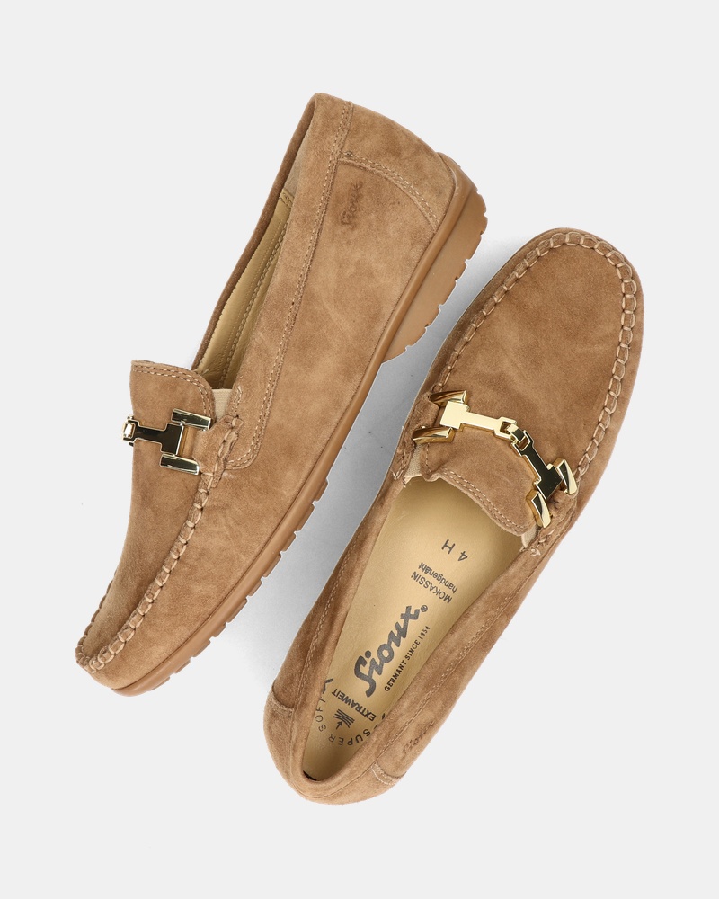 Sioux Cortizia Velour Mocassins & loafers  - bruin