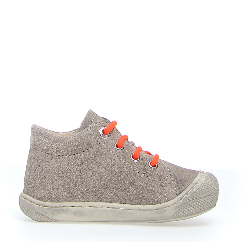 Naturino Naturino Cocoon Supersouple Lacets Suede Taupe