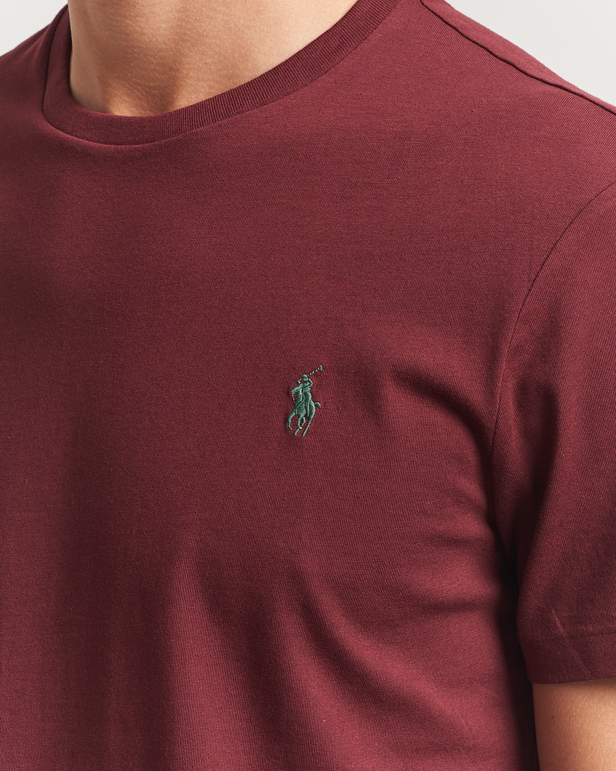 Polo Ralph Lauren Custom Slim Fit Crew Neck T-Shirt Red Wine