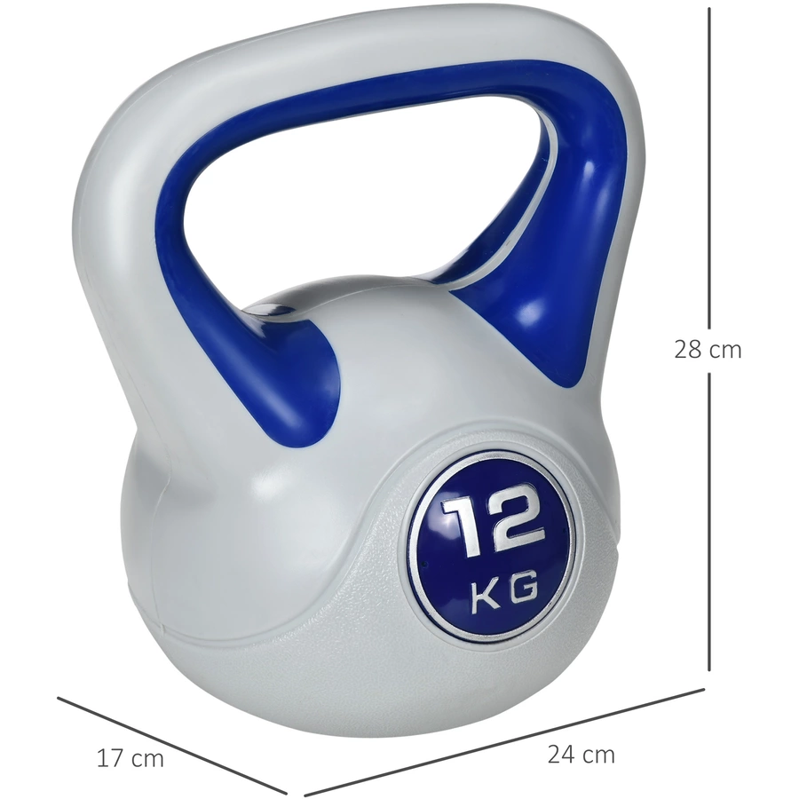 SPORTNOW Kettlebell mit Griff blau