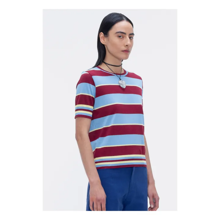 Our Sister T-shirt Vitex Rayures | Bleu
