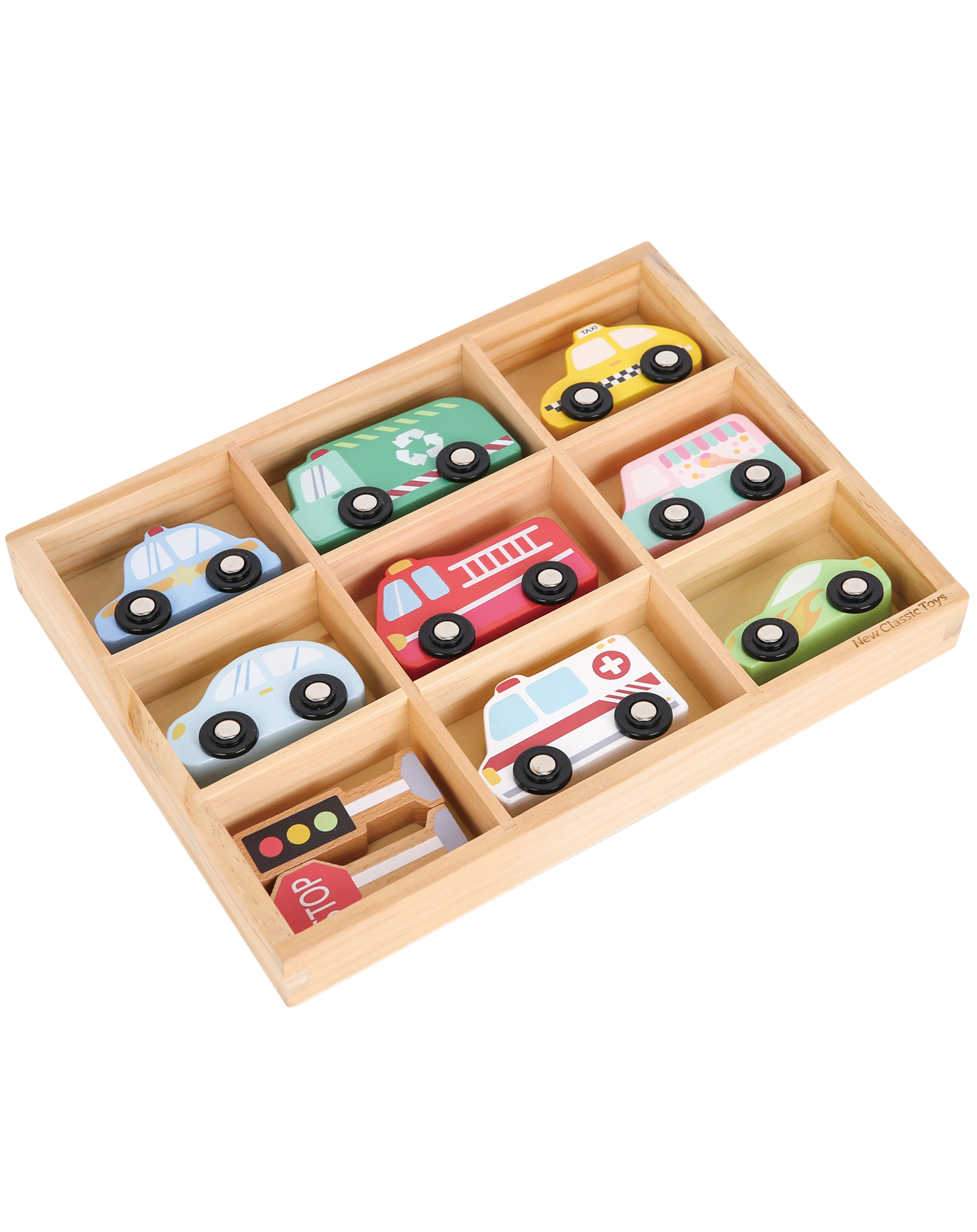 Figuren-Set FAHRZEUGE in Holzbox
