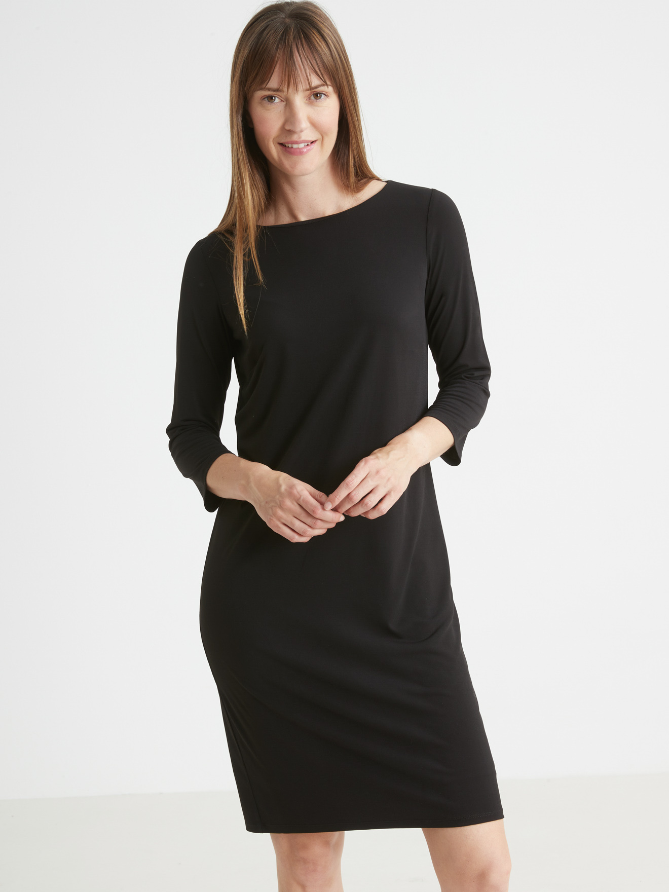 Robe forme housse en maille