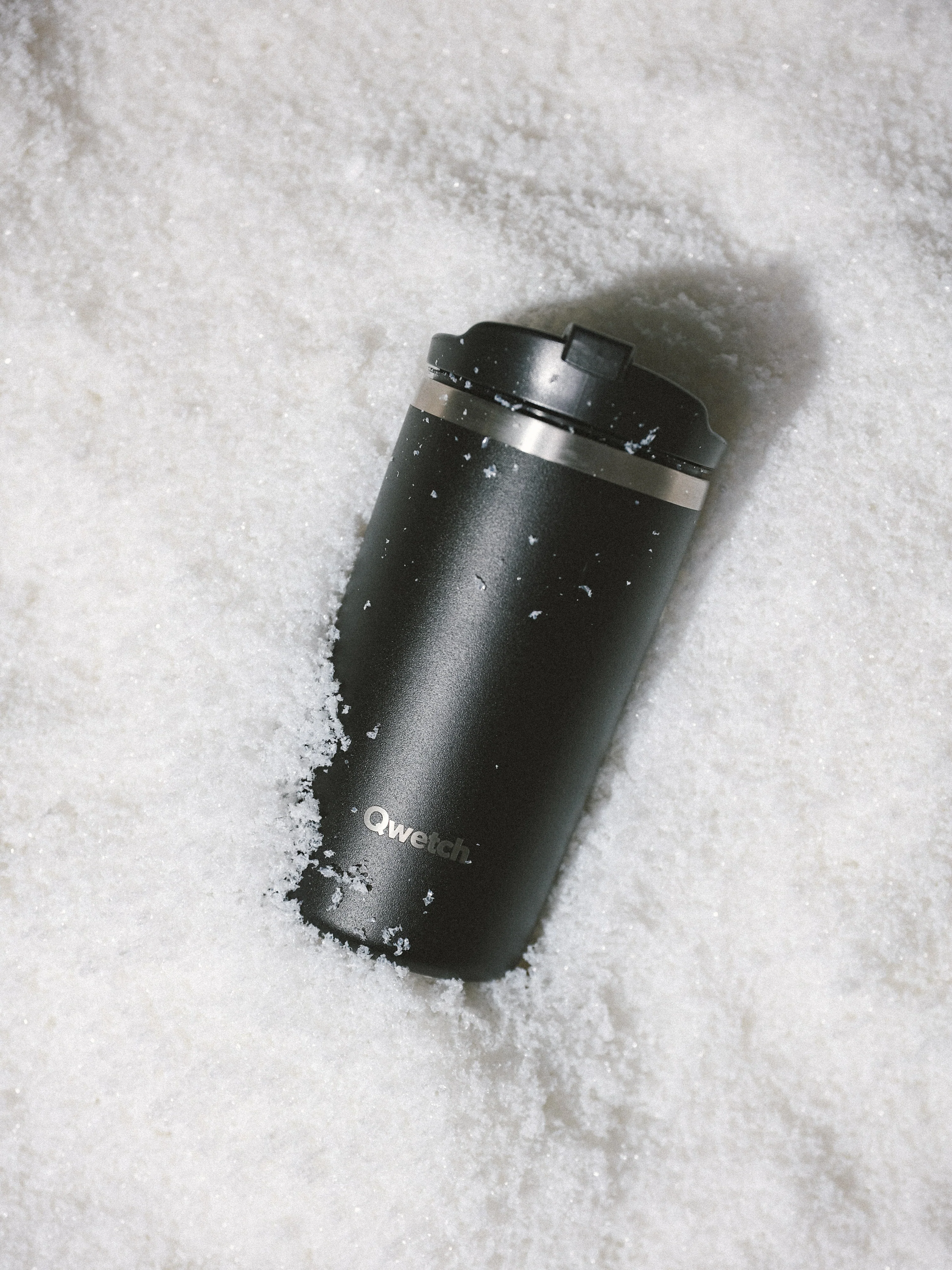 Travel mug isotherme Matt Noir- Qwetch