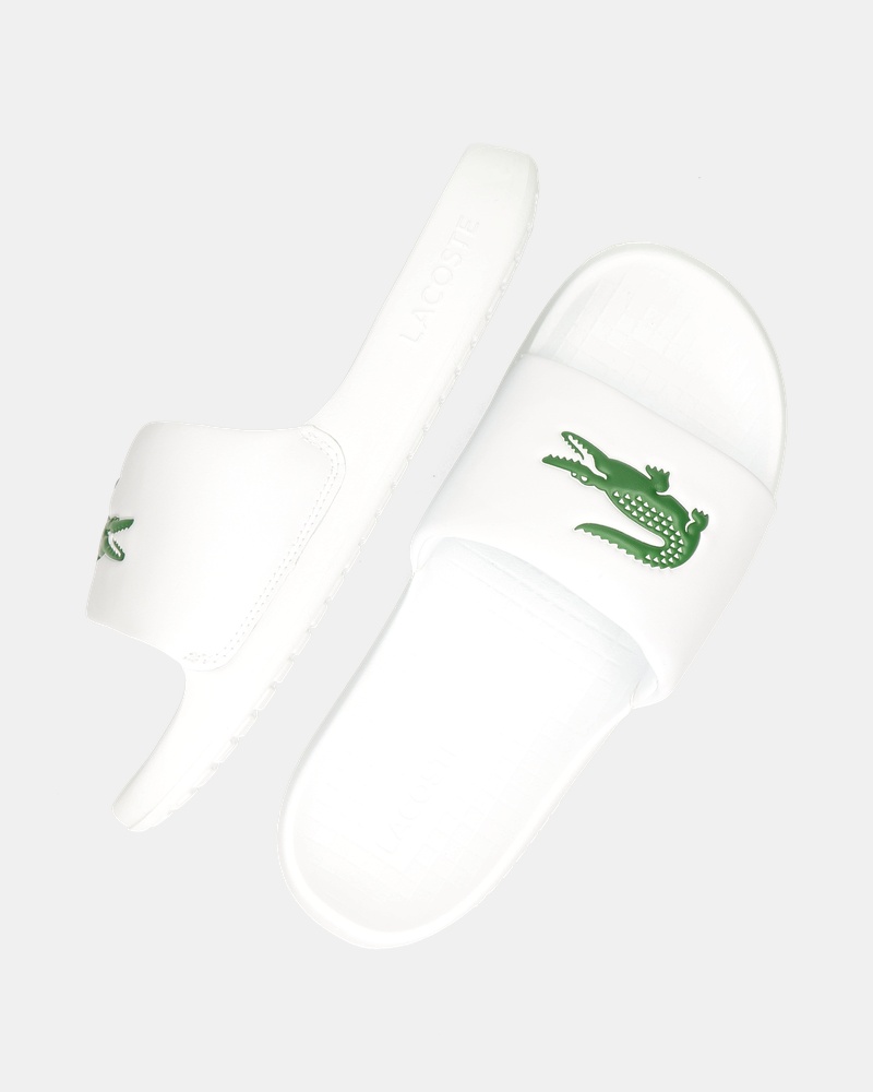 Lacoste Serve Slide Slippers  - wit
