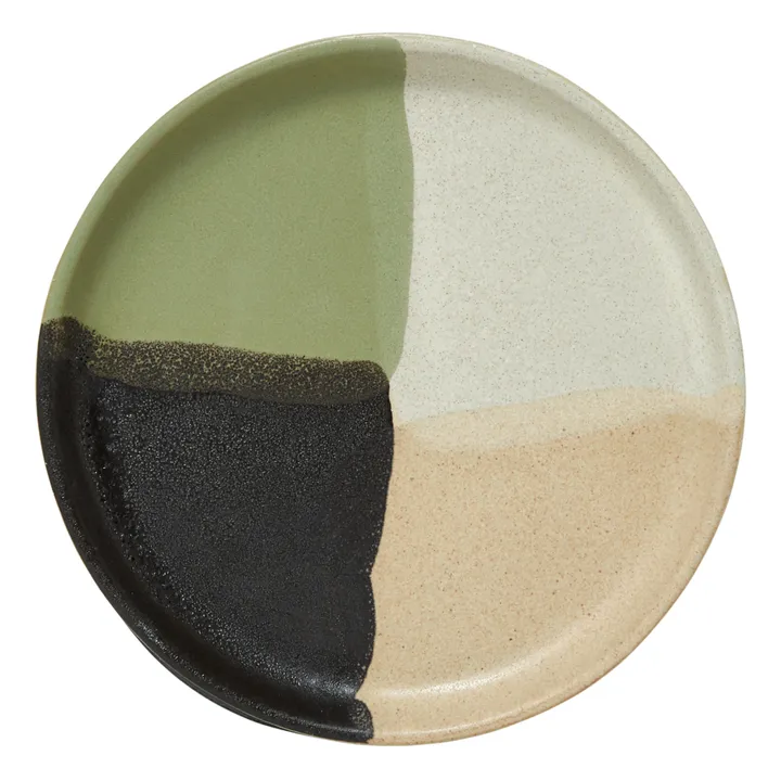Perla Valtierra Assiette Belguim en argile | Vert olive