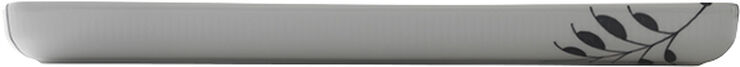 Royal Copenhagen Sort Mega Riflet 36 cm. fad Hvid, sort