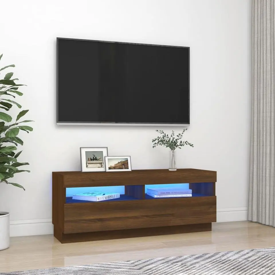vidaXL - Tv-kast - Bruin - Bewerkt hout