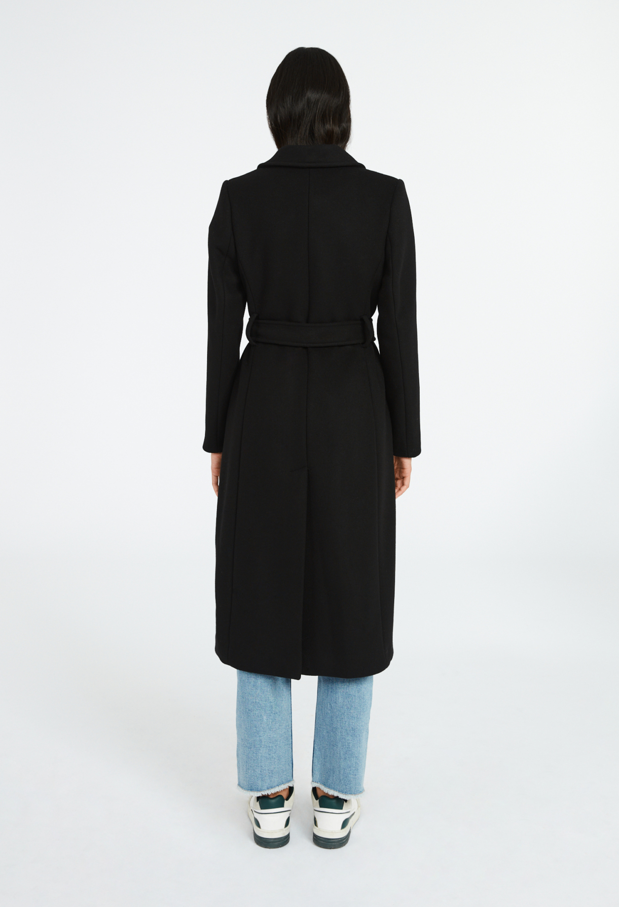 Manteau droit mi-long