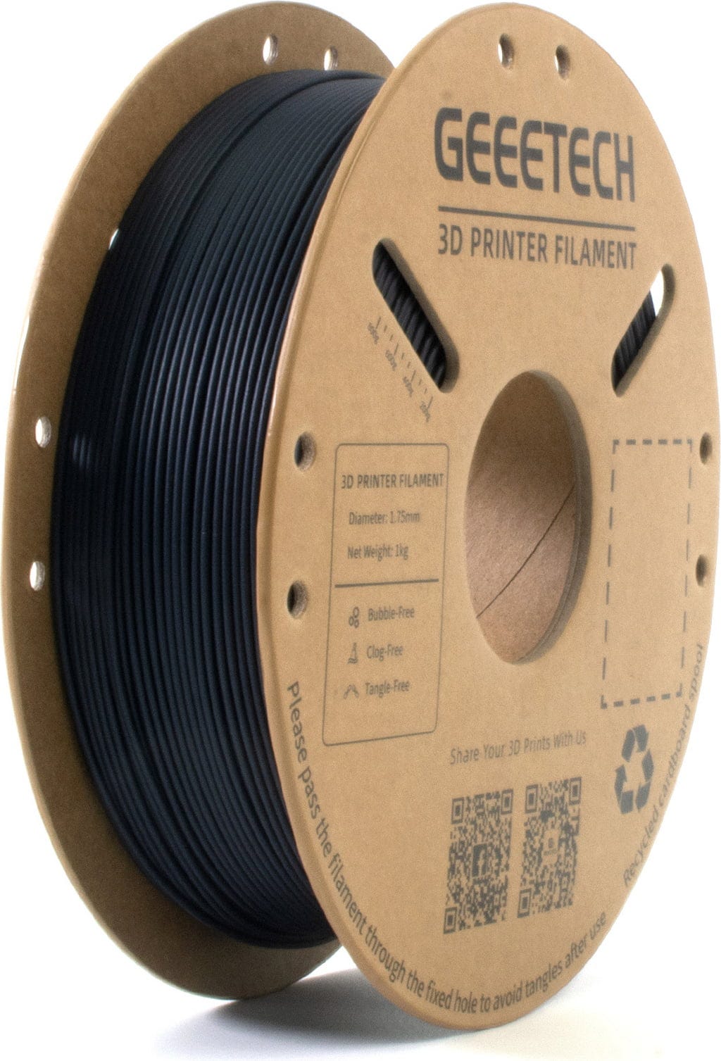 GEEETECH  PLA Blue Carbon Fiber, 1,75 mm / 1000 g    Mit Kohlefasern verstärktes PLA Filament in Blue