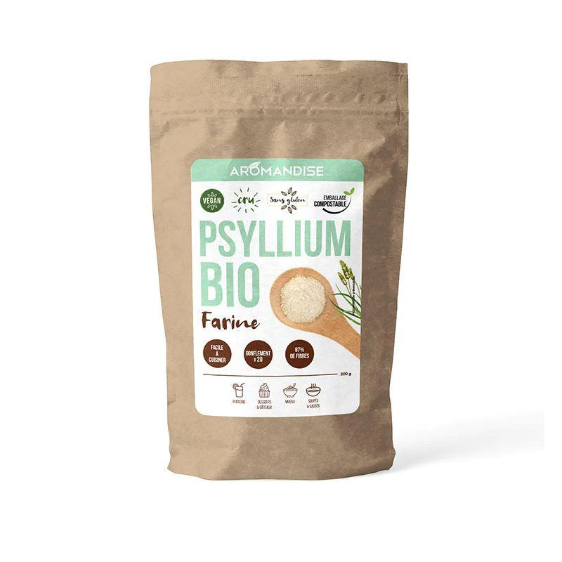 Farine de Psyllium biologique - 250 g Aromandise