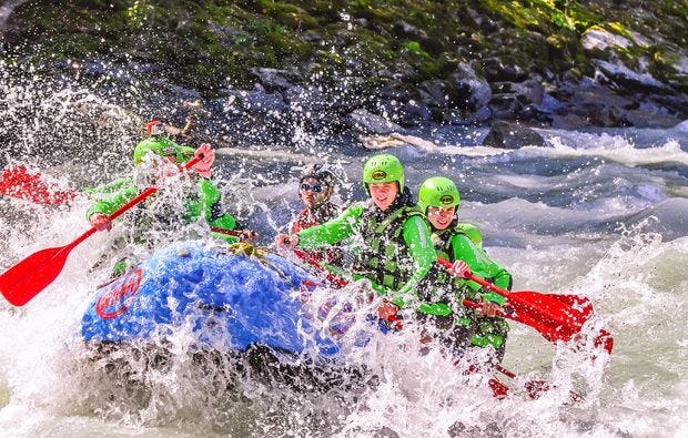 Raftingwochenende in Haiming auf dem Inn als besonderes Geschenk