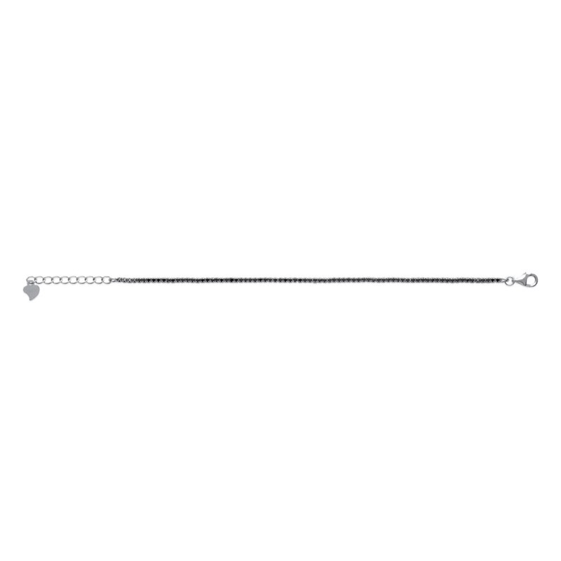 Bracelet Femme - Argent 925 - Oxyde de zirconium - Longueur : 18 cm