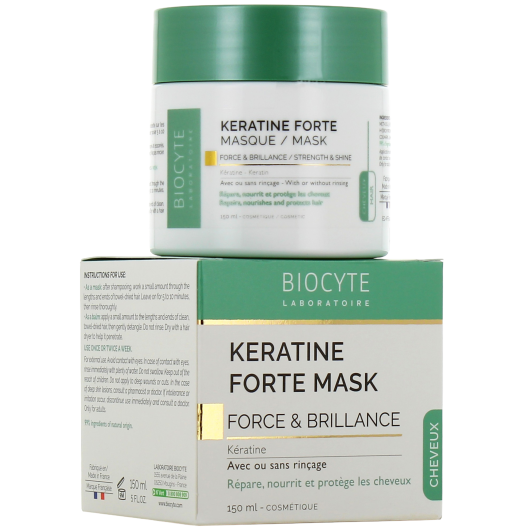 Masque Kératine Forte Biocyte - Cheveux secs et abîmés