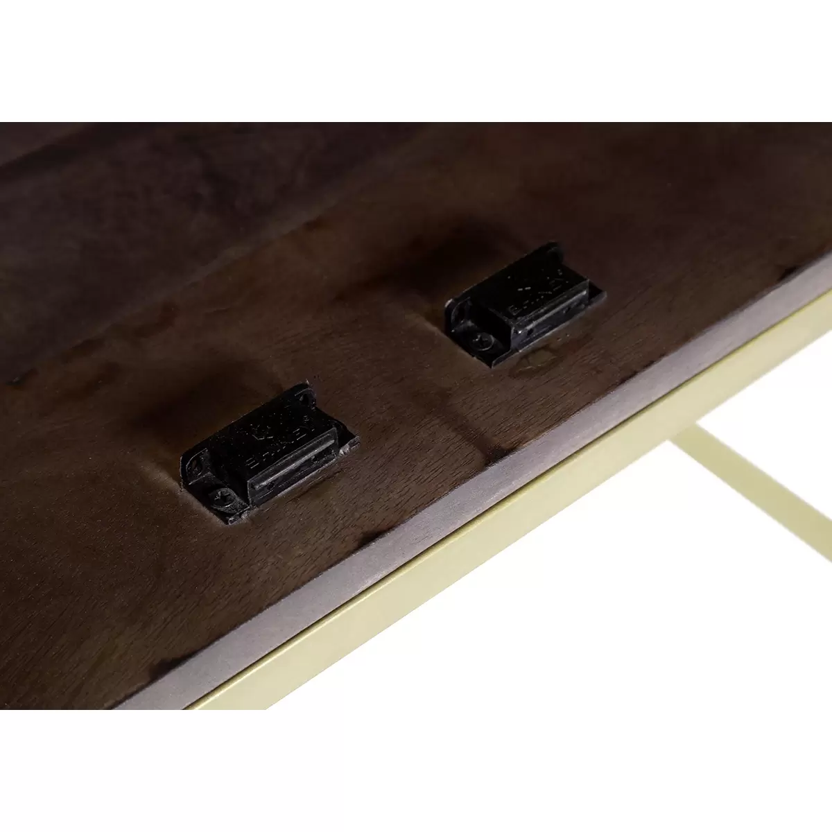 Kommode Fishbone braun,gold