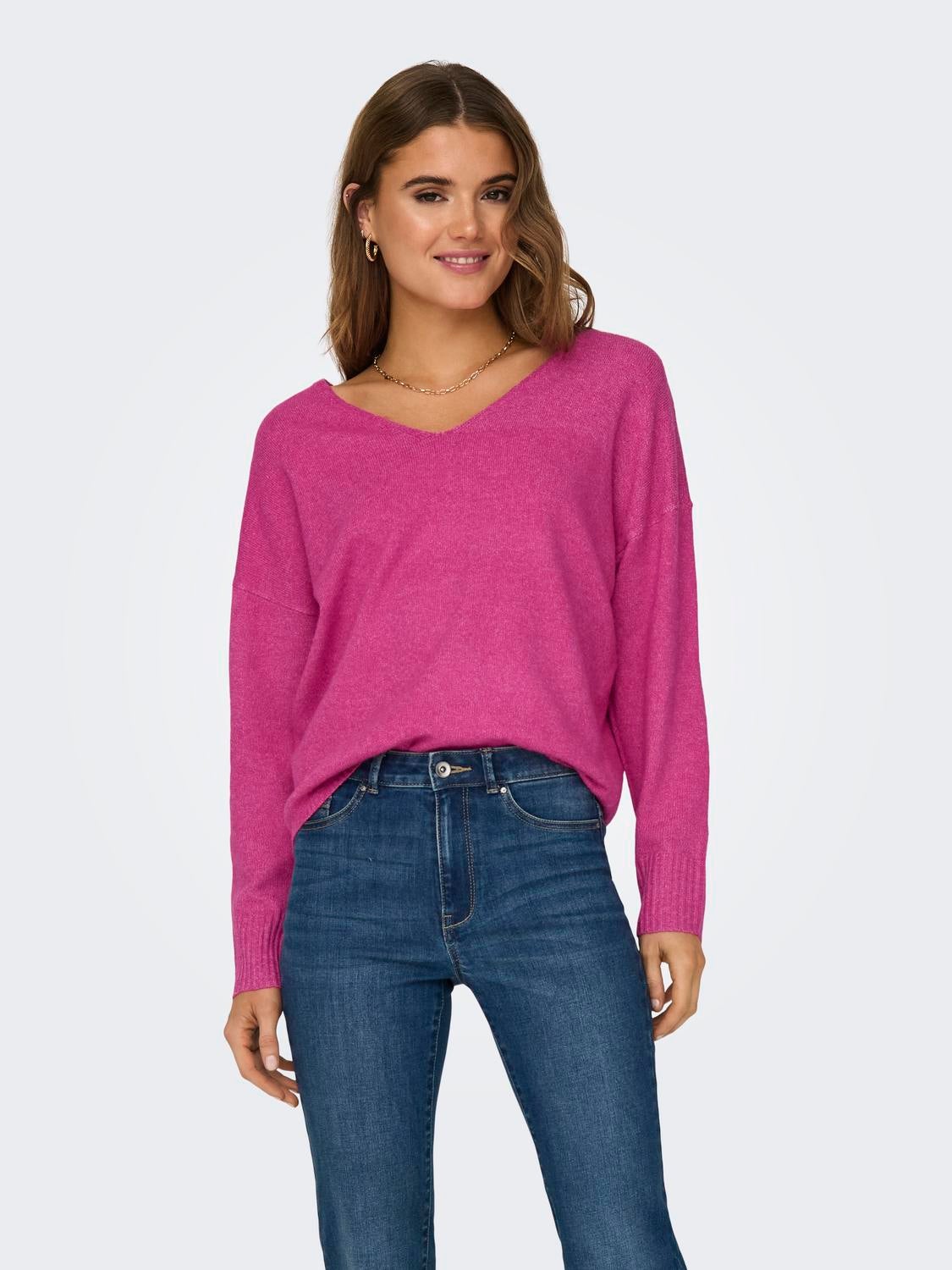 ONLRICA Strickpullover Raspberry Rose