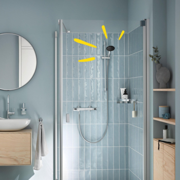 Grohe douchekop Quickfix Vitalio Start 110 handdouche waterbesparend 1 stand ø 11 cm chroom