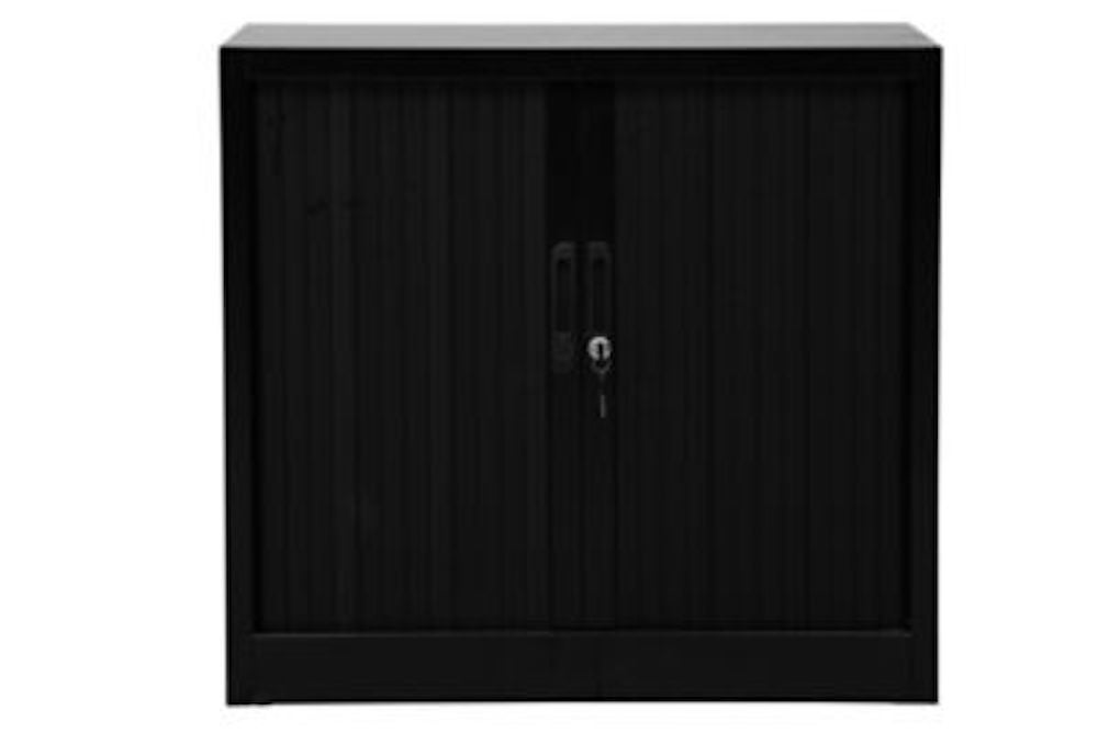 PROREGAL Rolluikkast Wezel 2 Plankhoogtes HxBxD 75 x 80 x 46 cm Zwart
