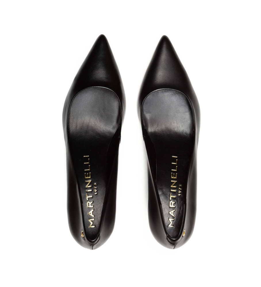 Sapatos Martinelli Fontaine em couro preto - Altura do salto: 6,5 cm -