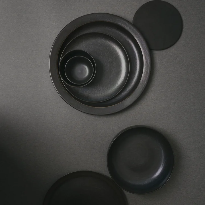Audo - New Norm Teller / Deckel Ø 21.5 cm, dark glazed