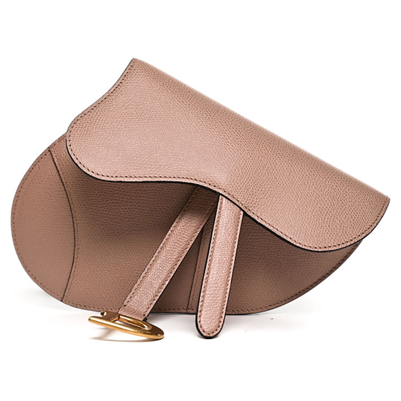 Dior Sac ceinture Saddle en Cuir rose - Neuf avec étiquette - L.19 cm