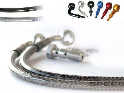 Kit durite de frein Tecnium Aviation SPEEDBRAKES inox/raccord titane