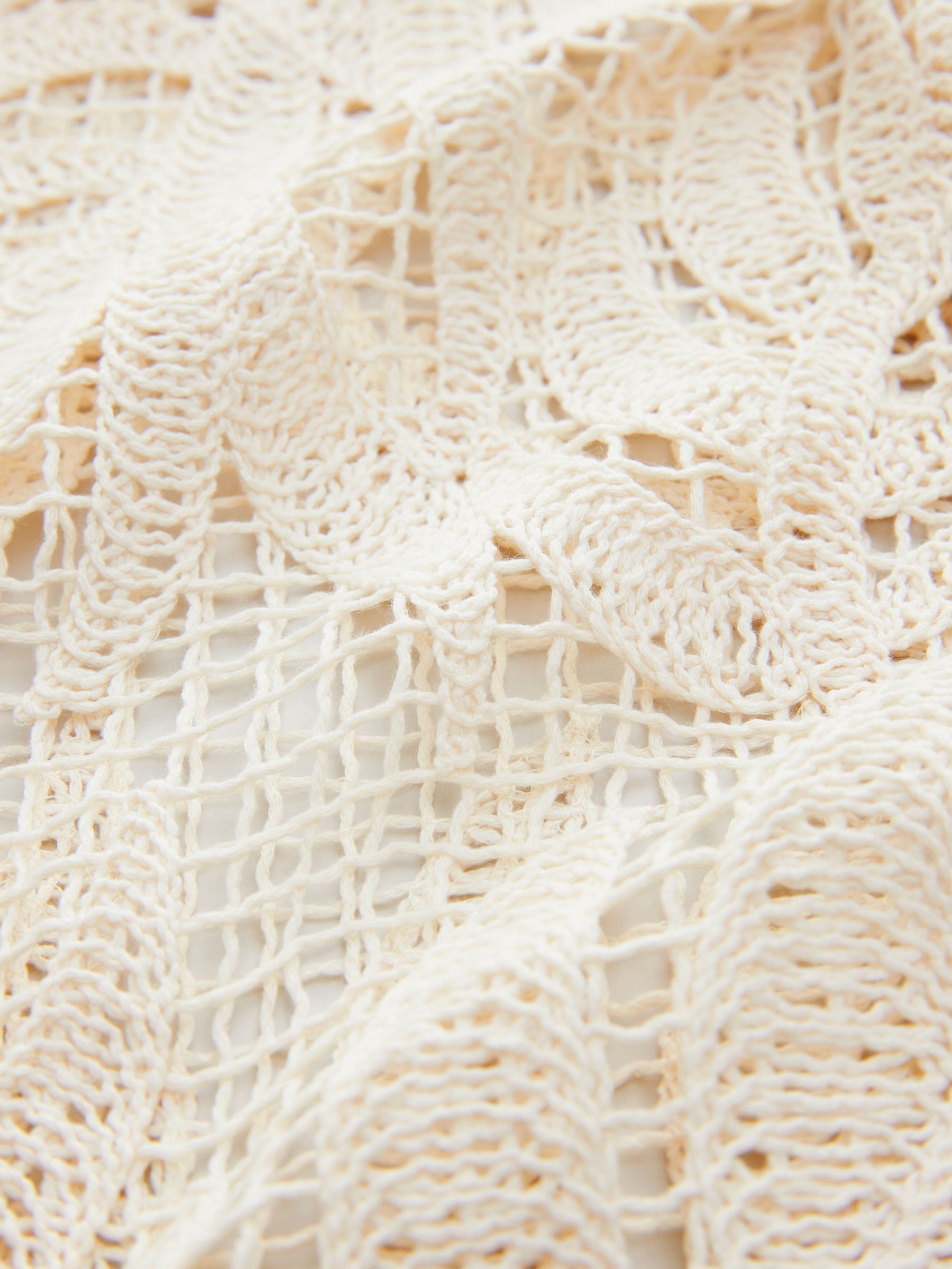 Crème - Crochet Cover-Up Kaftan