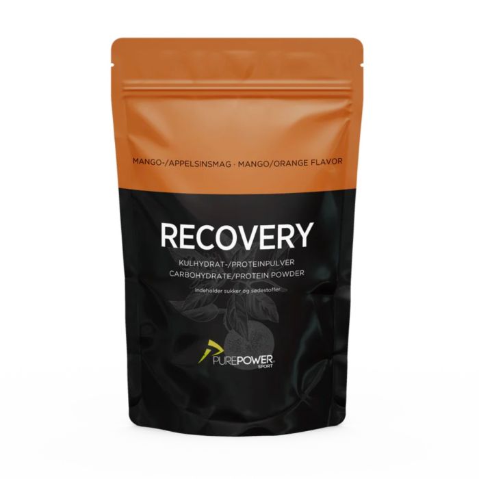 PurePower Unisex Proteinpulver Recovery 400g. Mango/Orange Sort