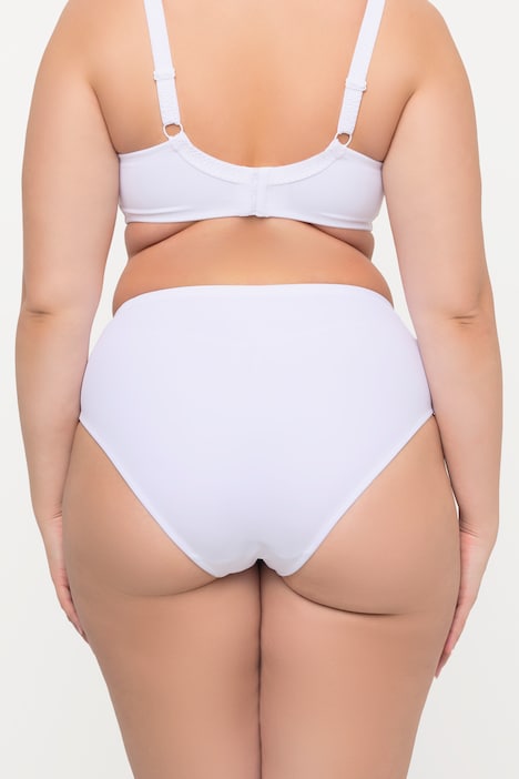 Bodyforming-Miederhose, Jacquard-Spitze, Midiform