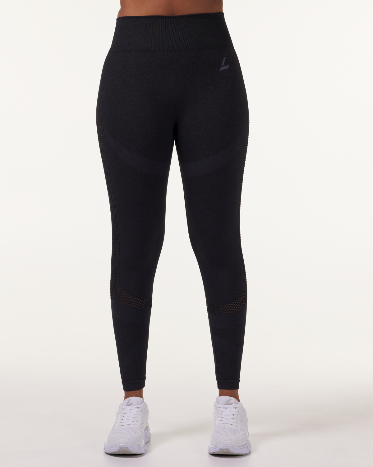 LEVITY Eclipse Mesh Seamless Tights Blue Ink Marl