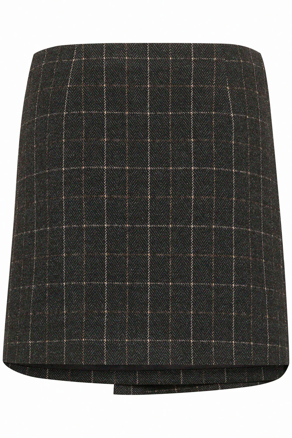 GESTUZ  Gracie MW nederdel - Black and brown check