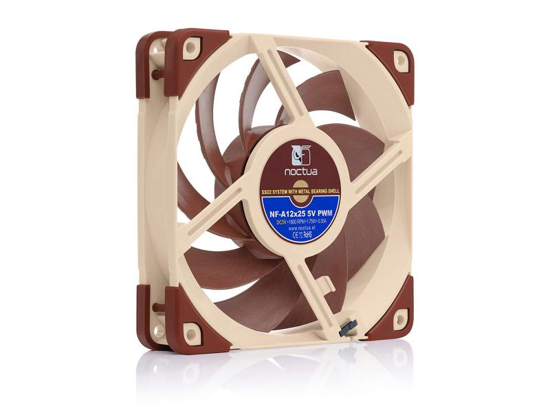Noctua PC-Lüfter NF-A12x25 5V PWM Leiser 5V-Lüfter mit 4-Pin-PWM-Anschluss