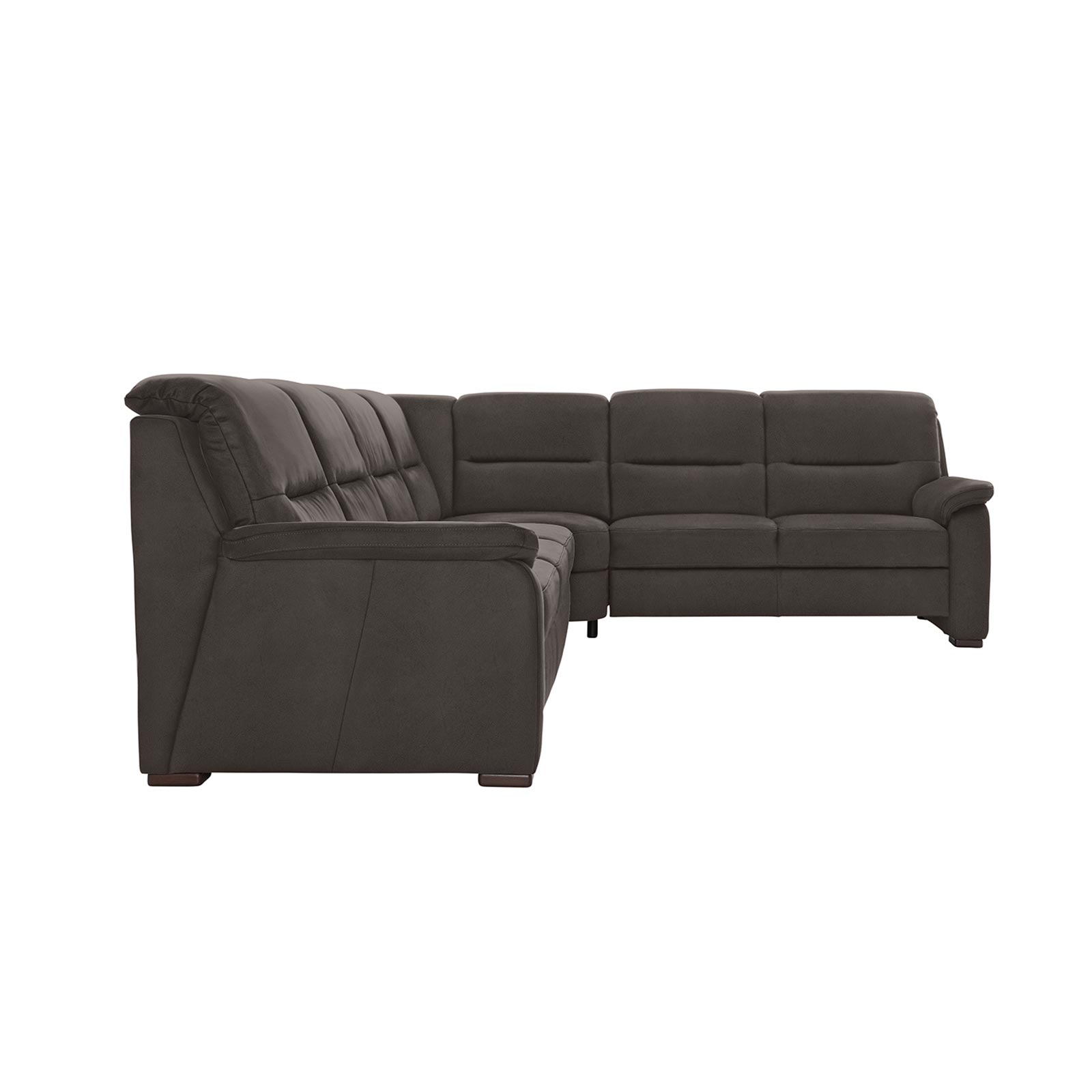 polsterpower Ecksofa - Saddle anthrazit - Basismodell - rechts
