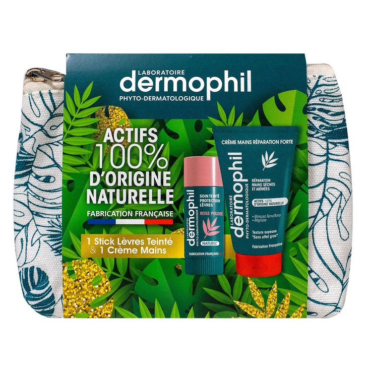 Trousse crème mains 50ml et stick lèvres 4g