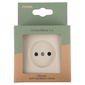 Peha Standard Stopcontact Enkel Crème