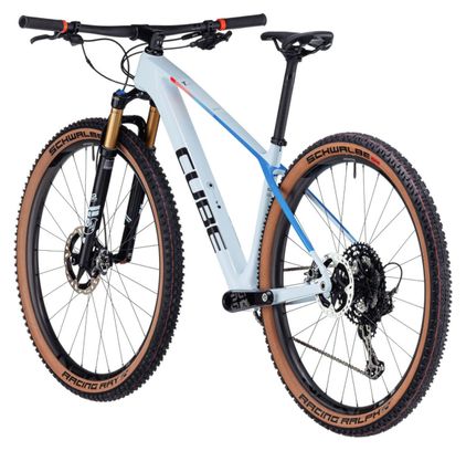 VTT Semi-Rigide Cube Elite C:68X SLX Shimano XTR 12V 29'' Gris Bleu Teamline