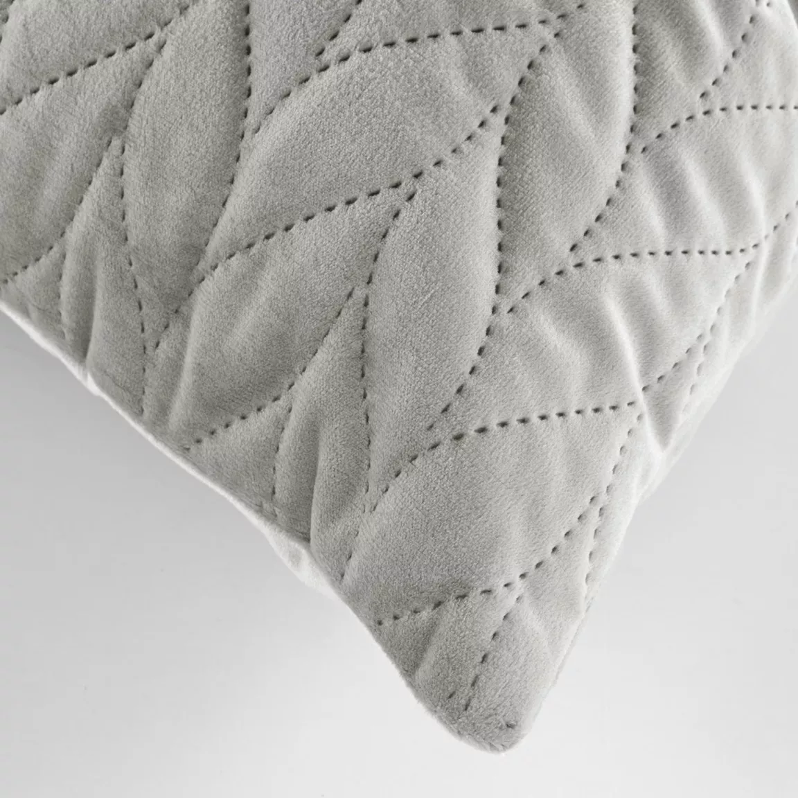 Housse de coussin carrée velours (40 x 40 cm) Daisy Grise