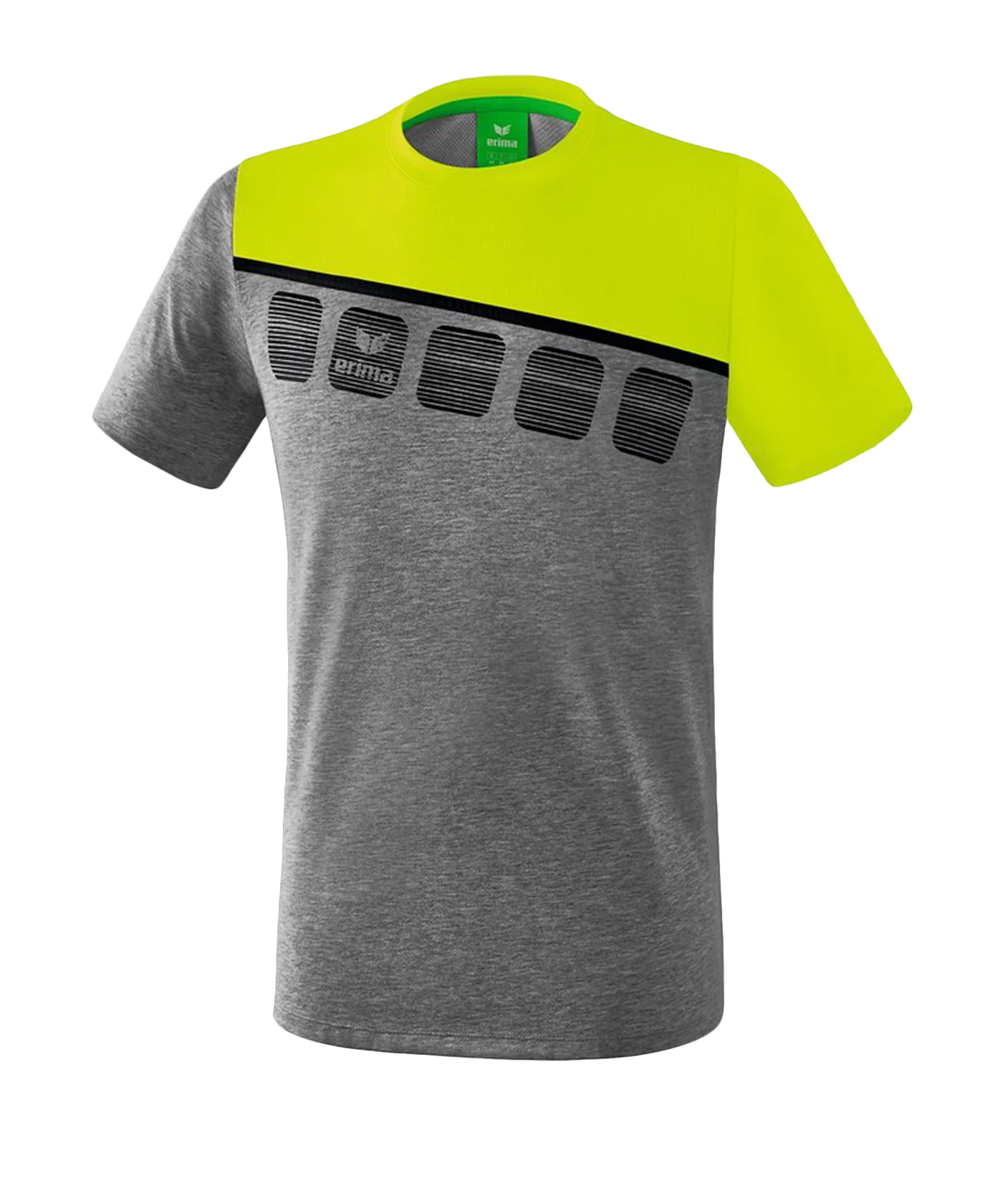 Erima 5-C T-Shirt Grau Grün