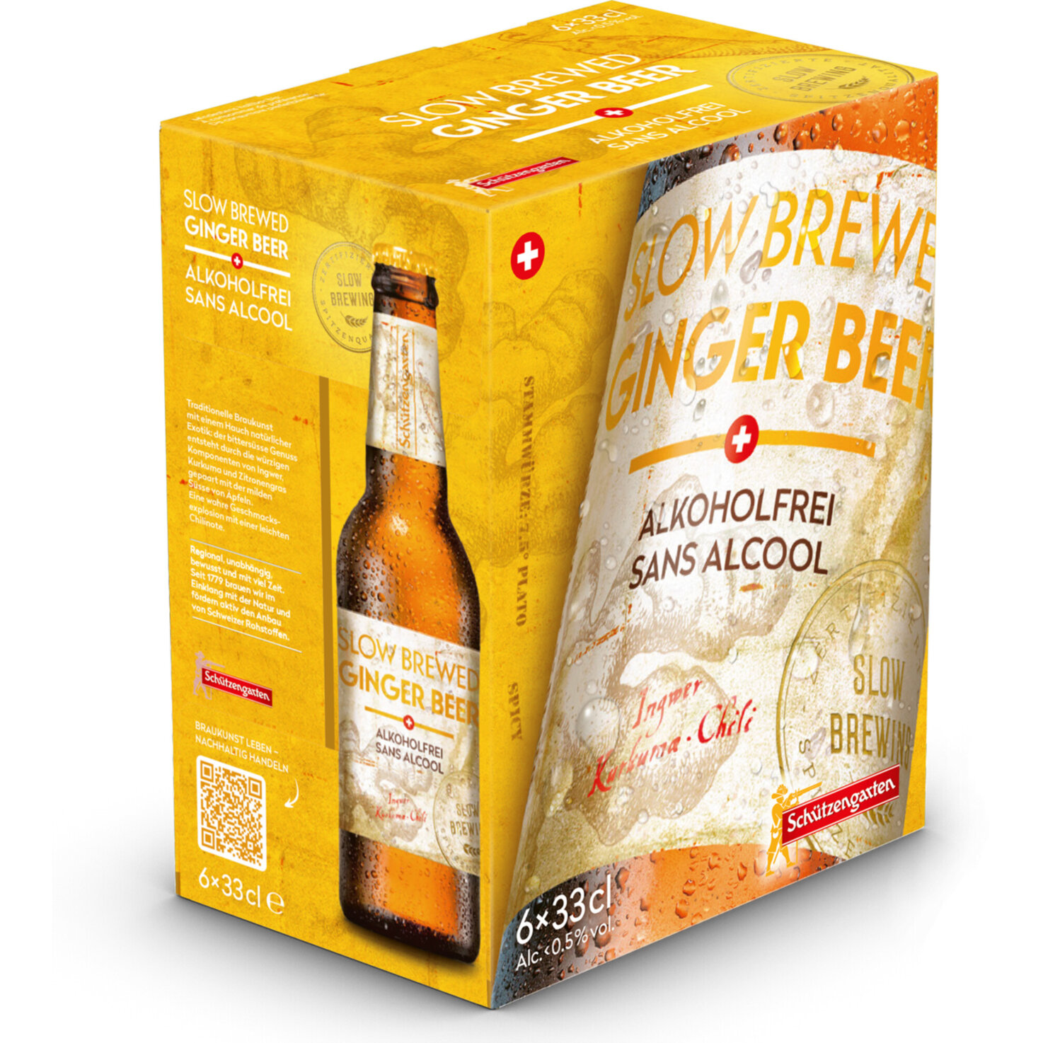 Schützengarten Ginger Beer alkoholfrei 6x33cl -198cl