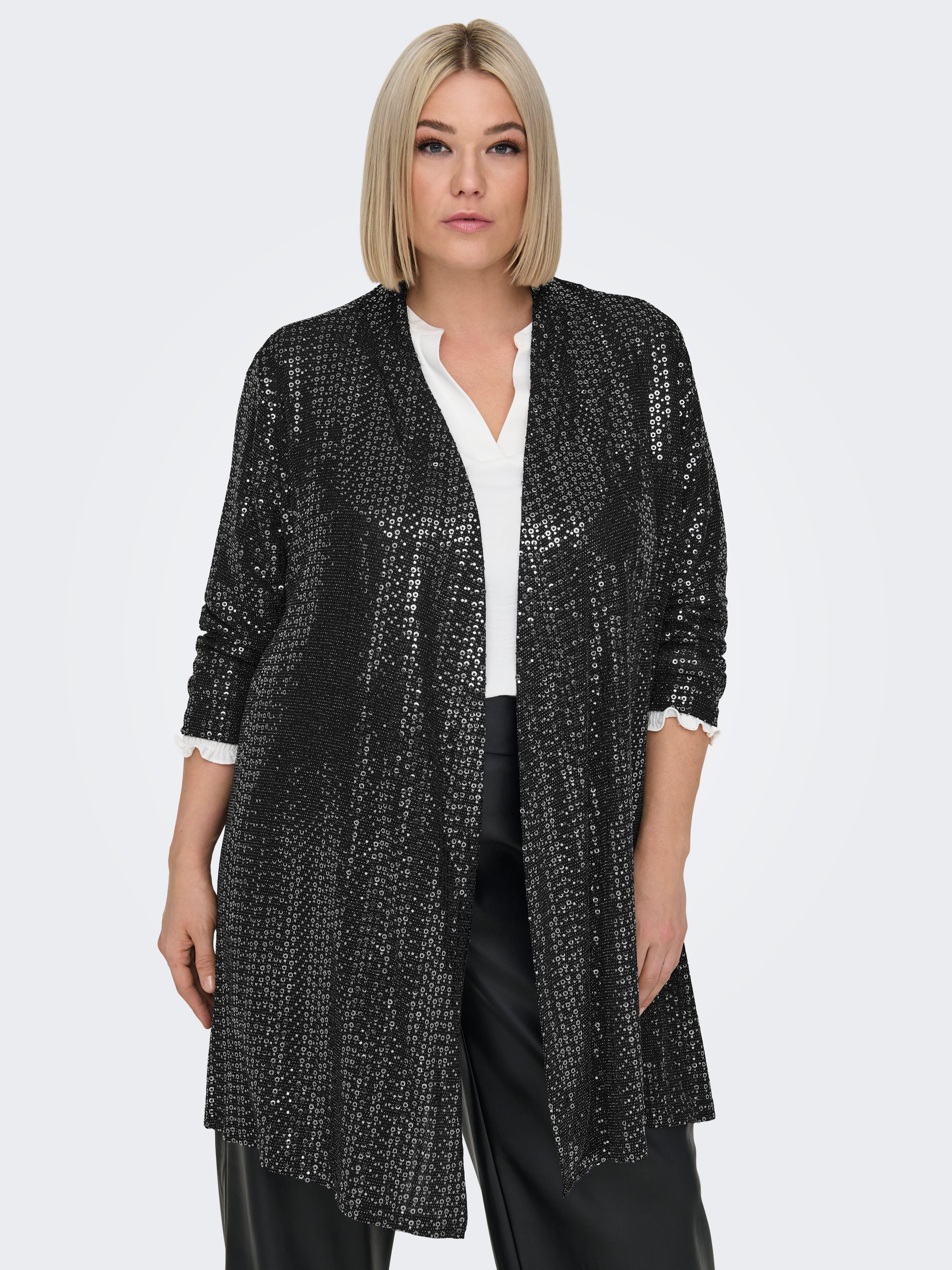 CARLOLINA Strickjacke Black