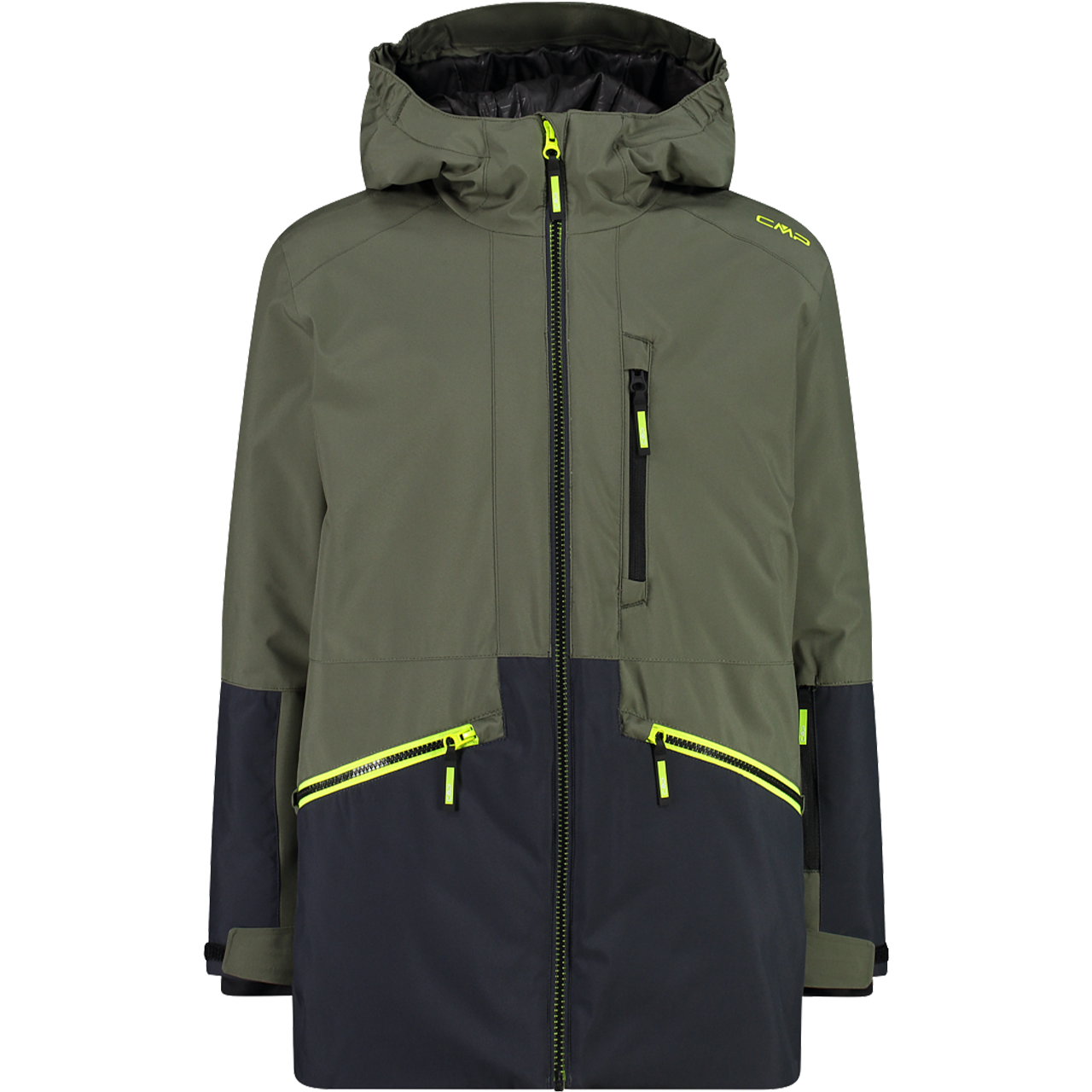 CMP Junior Ski Jacket FIX HOOD olive | Ski Jackets | Ski Clothing | Kids | XSPO-Fashion.com